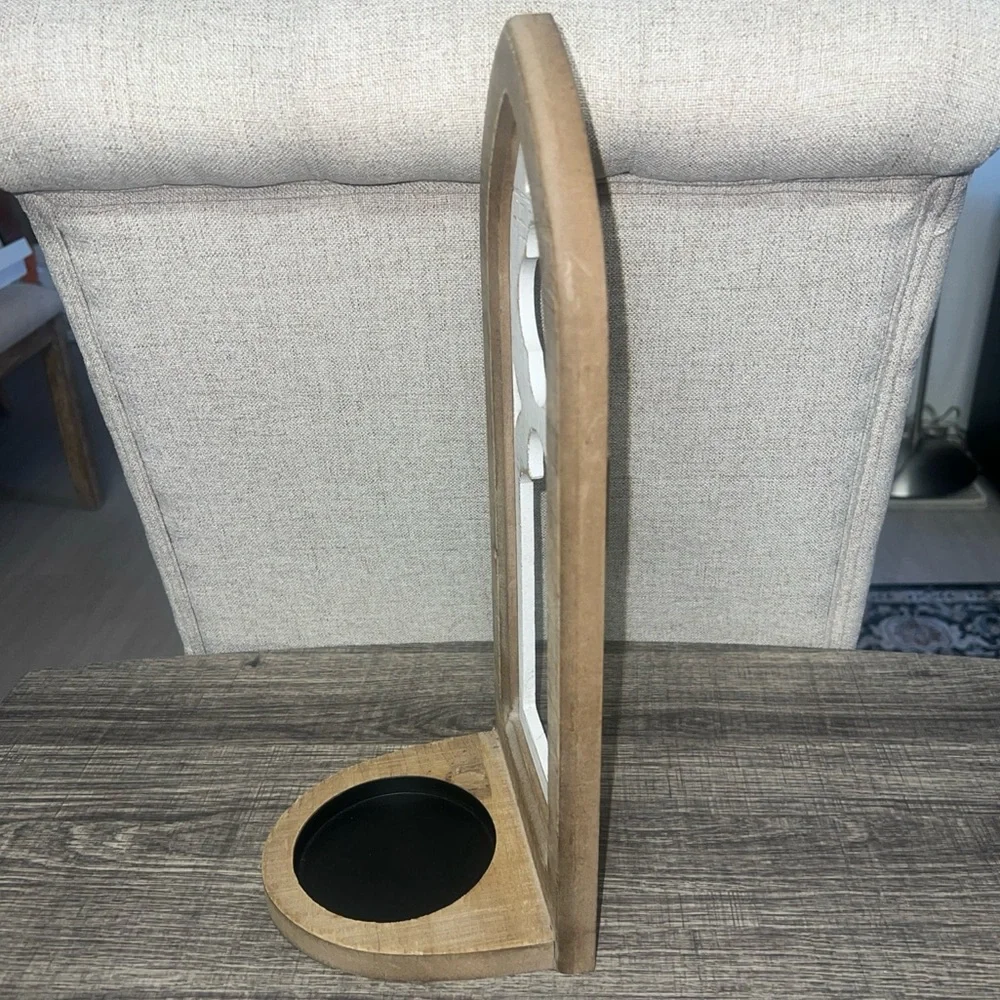 Cathedral Wood Wall Sconce About 14 Inches x 6 Inches